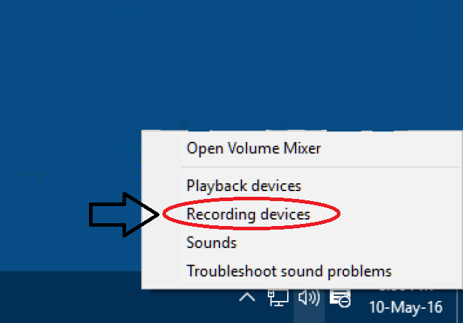 Select Recording Option